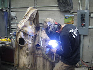 Baer Bronze Foundry Sculpture Assembly