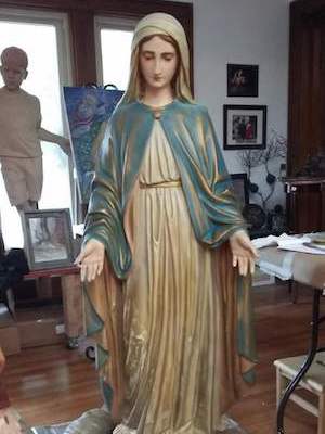 Virgin Mary Before Restoration